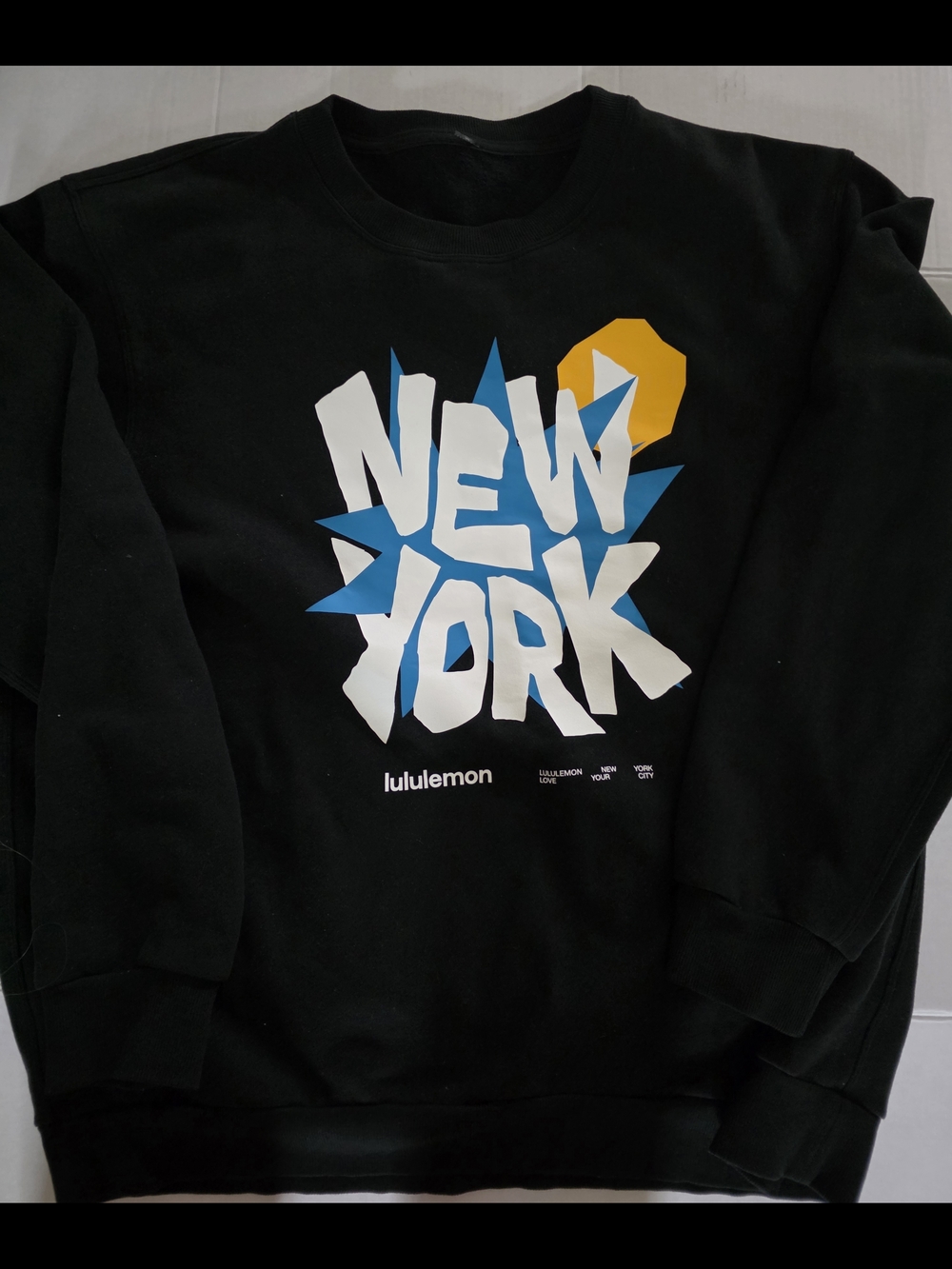 lululemon New York Black Crewneck Sweatshirt
